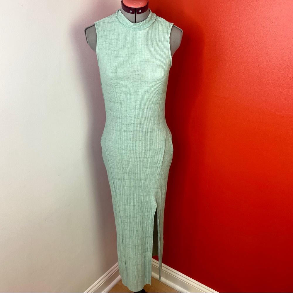 NWT ASOS DESIGN high neck plisse maxi dress - Picture 5 of 7